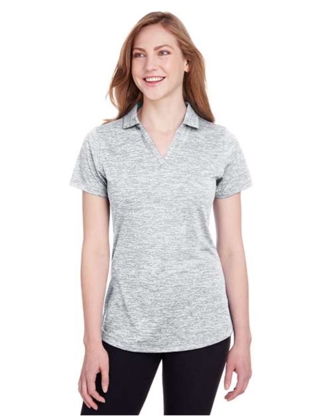 Puma Heather Gray Women's Polo Top - Versatile Casual Tee 3XL NWT